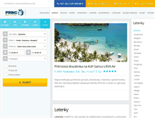 Tablet Screenshot of letenky.malyprinc.sk