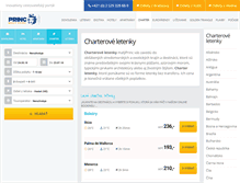Tablet Screenshot of charterove-letenky.malyprinc.sk